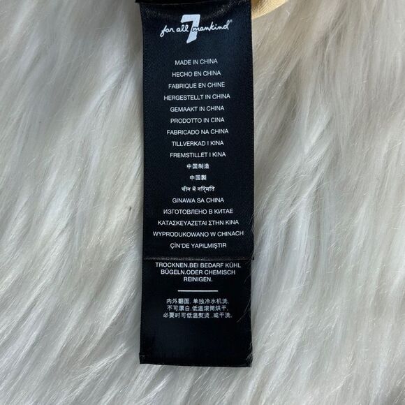 7 For All Mankind NWT White Paper Bag Waist Tapered Balloon Leg Crop Jeans Sz 30 - Picture 9 of 11